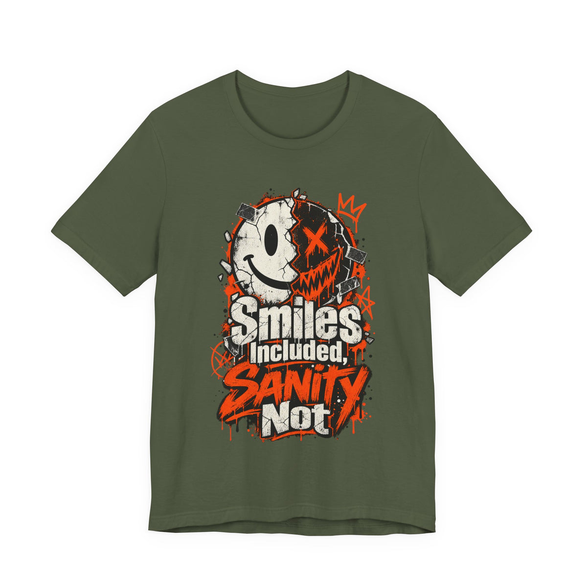 Smiles Included, Sanity Not Funny Sarcastic T-Shirt