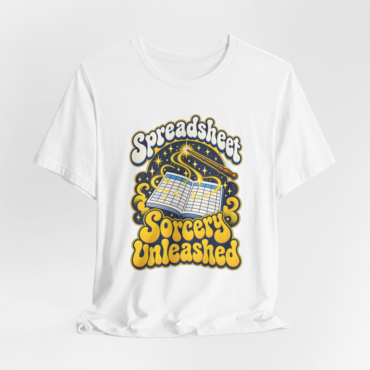 Spreadsheet Sorcery Unleashed Funny Office Humor T-Shirt
