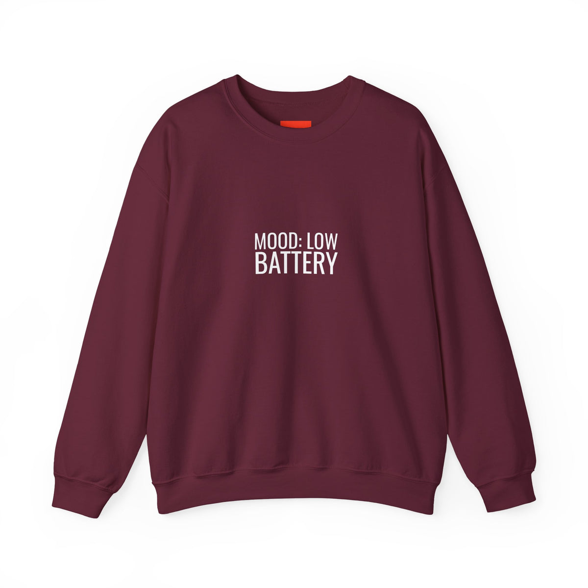Mood: Low Battery Funny Tech Sweatshirt