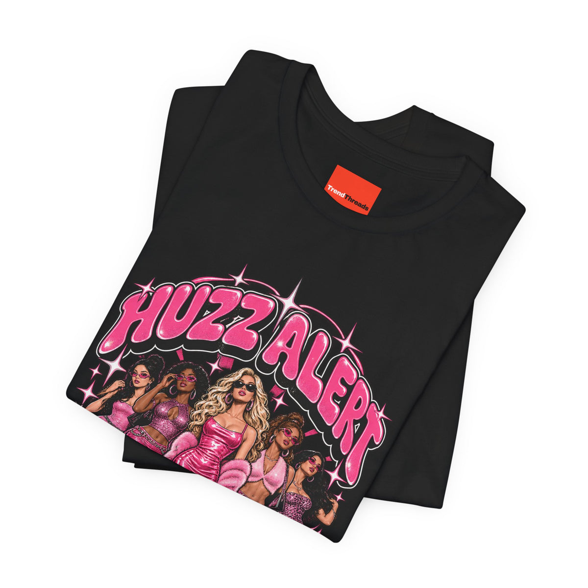 HUZZ ALERT Funny General Distressed Print T-Shirt