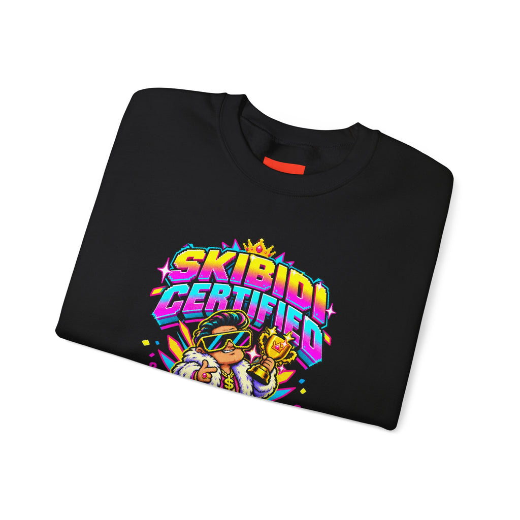 SKIBIDI CERTIFIED Funny Y2K Sweatshirt