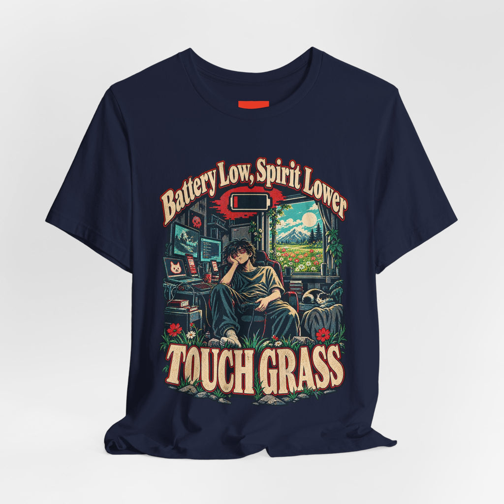 Battery Low, Spirit Lower Funny Self-Deprecating T-Shirt