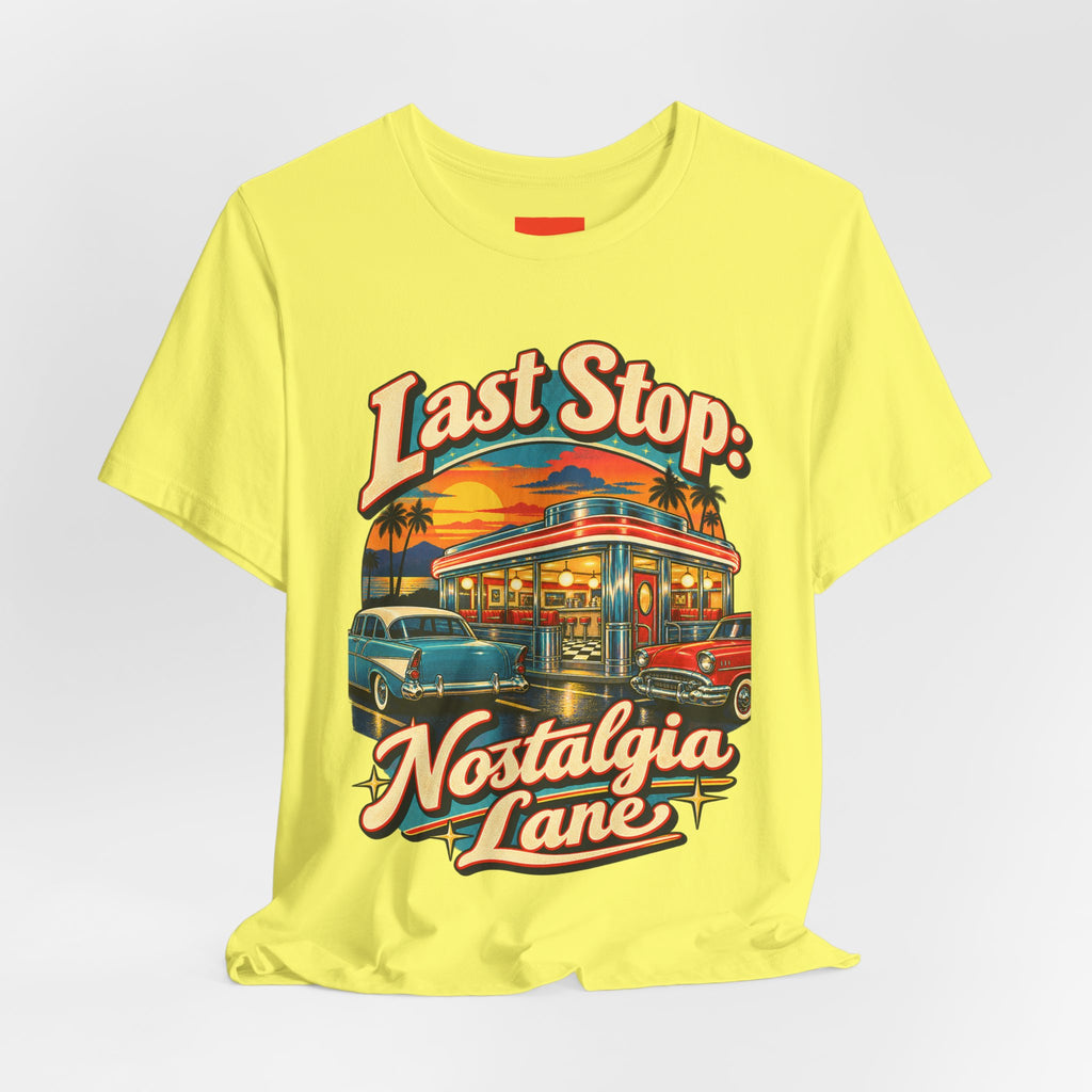 Last Stop: Nostalgia Lane Funny Retro Vintage T-Shirt