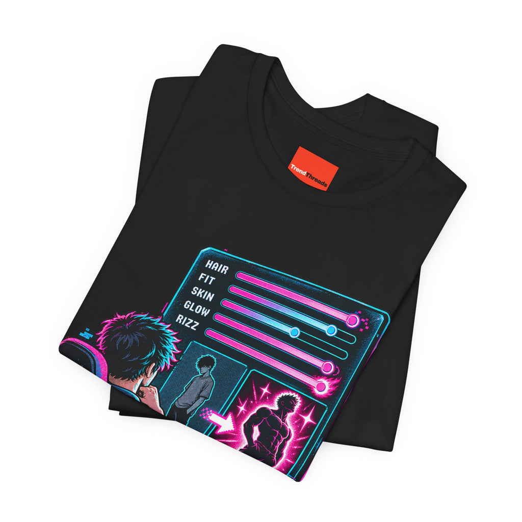 LOOKSMAXXING Funny Y2K Graphic T-Shirt