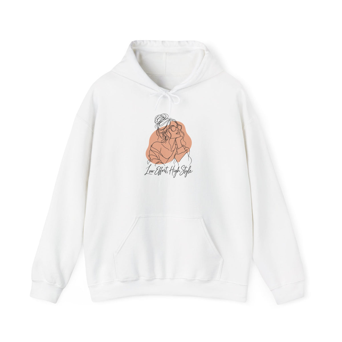 Low Effort, High Style Funny Minimalist Hoodie