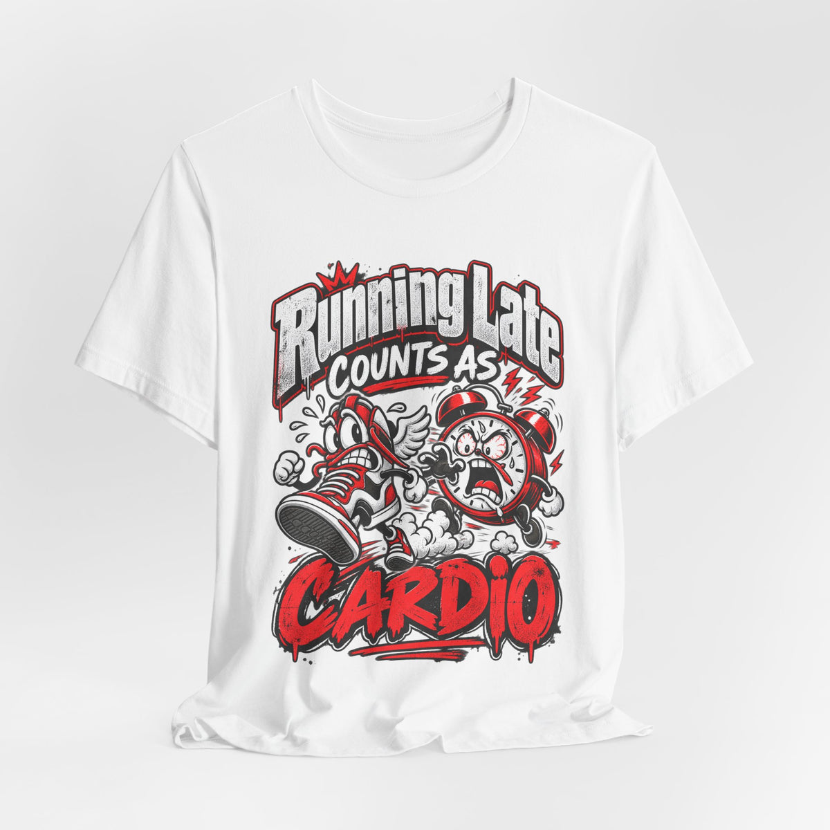 Running Late Counts As Cardio Funny Fitness T-Shirt