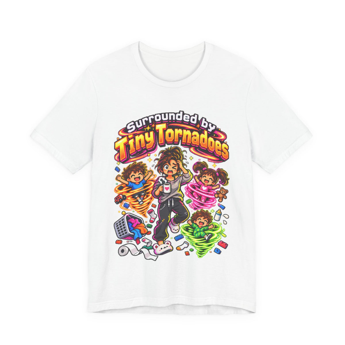Surrounded by Tiny Tornadoes Funny Parent T-Shirt