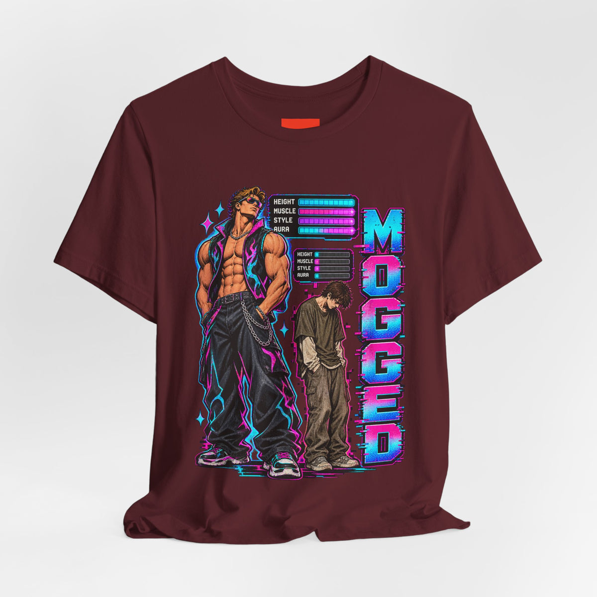 MOGGED Funny Y2K Graphic T-Shirt