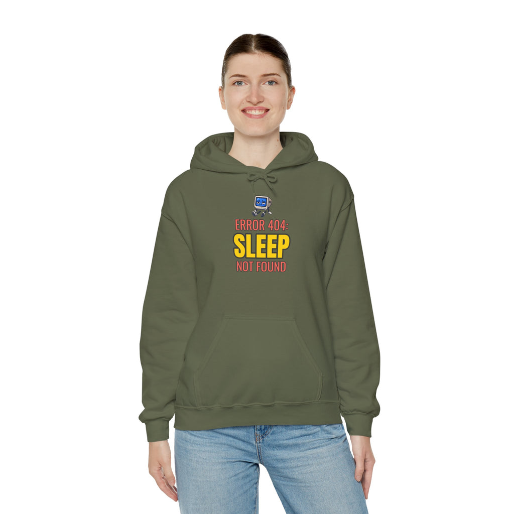 Error 404: Sleep Not Found Funny Programmer Hoodie