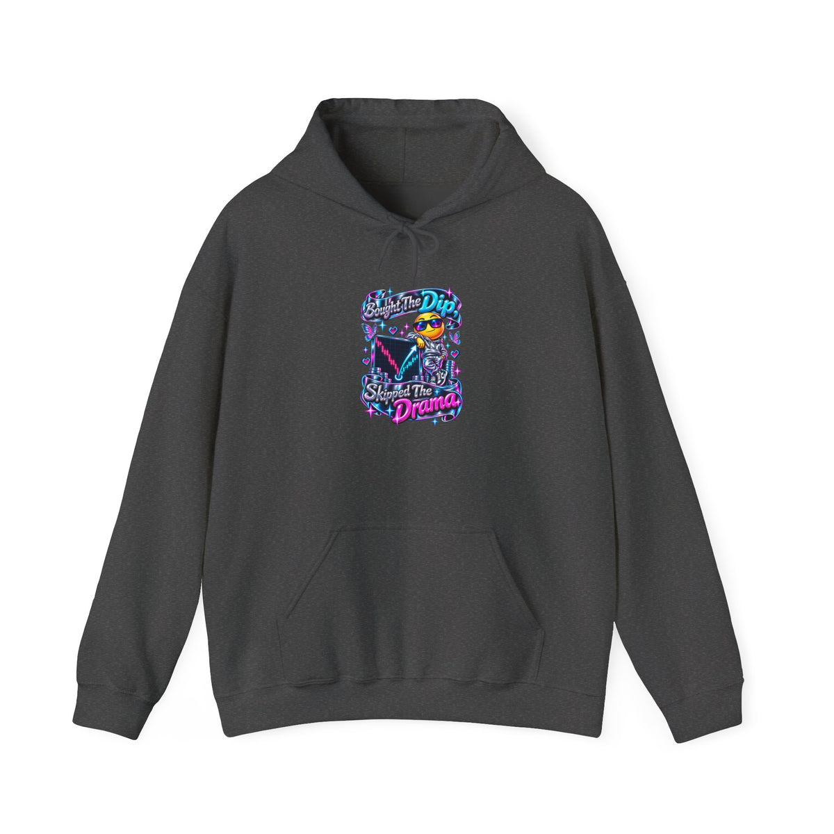 Bought The Dip, Skipped The Drama Funny Stock Market Hoodie