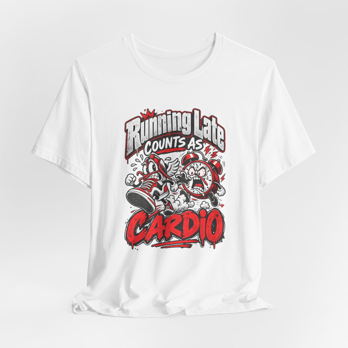 Running Late Counts As Cardio Funny Fitness T-Shirt