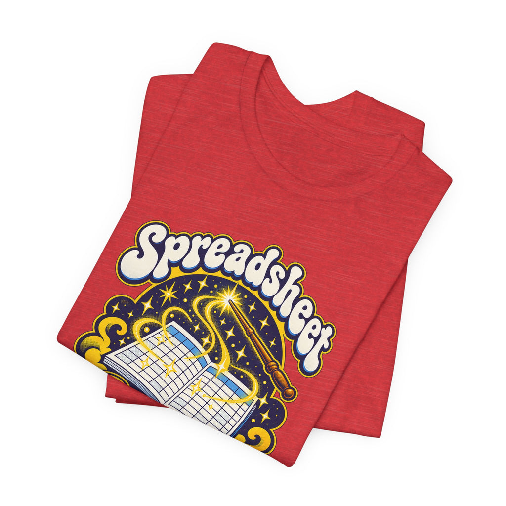 Spreadsheet Sorcery Unleashed Funny Office Humor T-Shirt