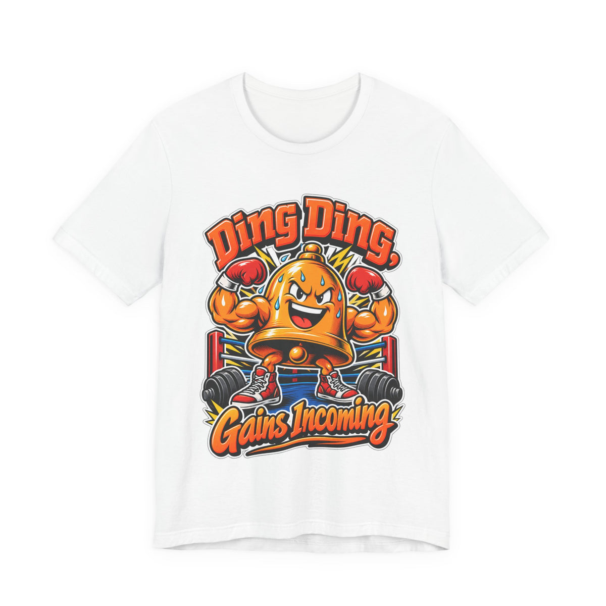 Ding Ding, Gains Incoming Funny Fitness T-Shirt