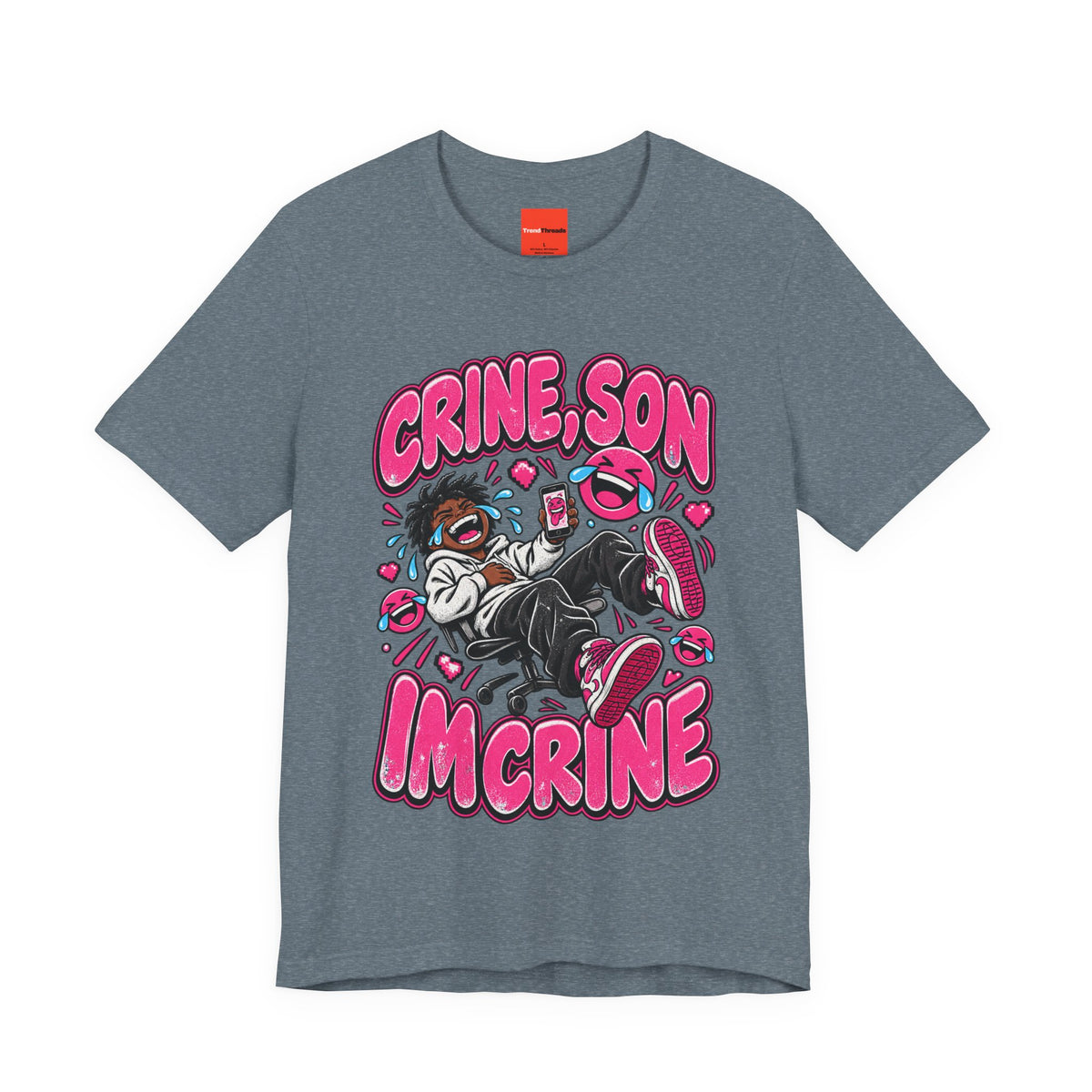 CRINE, SON IM CRINE Funny Y2K Graphic T-Shirt