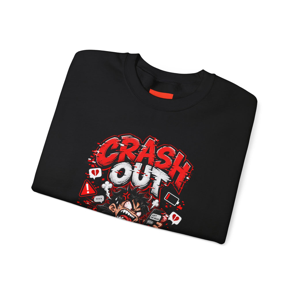 CRASH OUT Funny Streetwear Sweatshirt