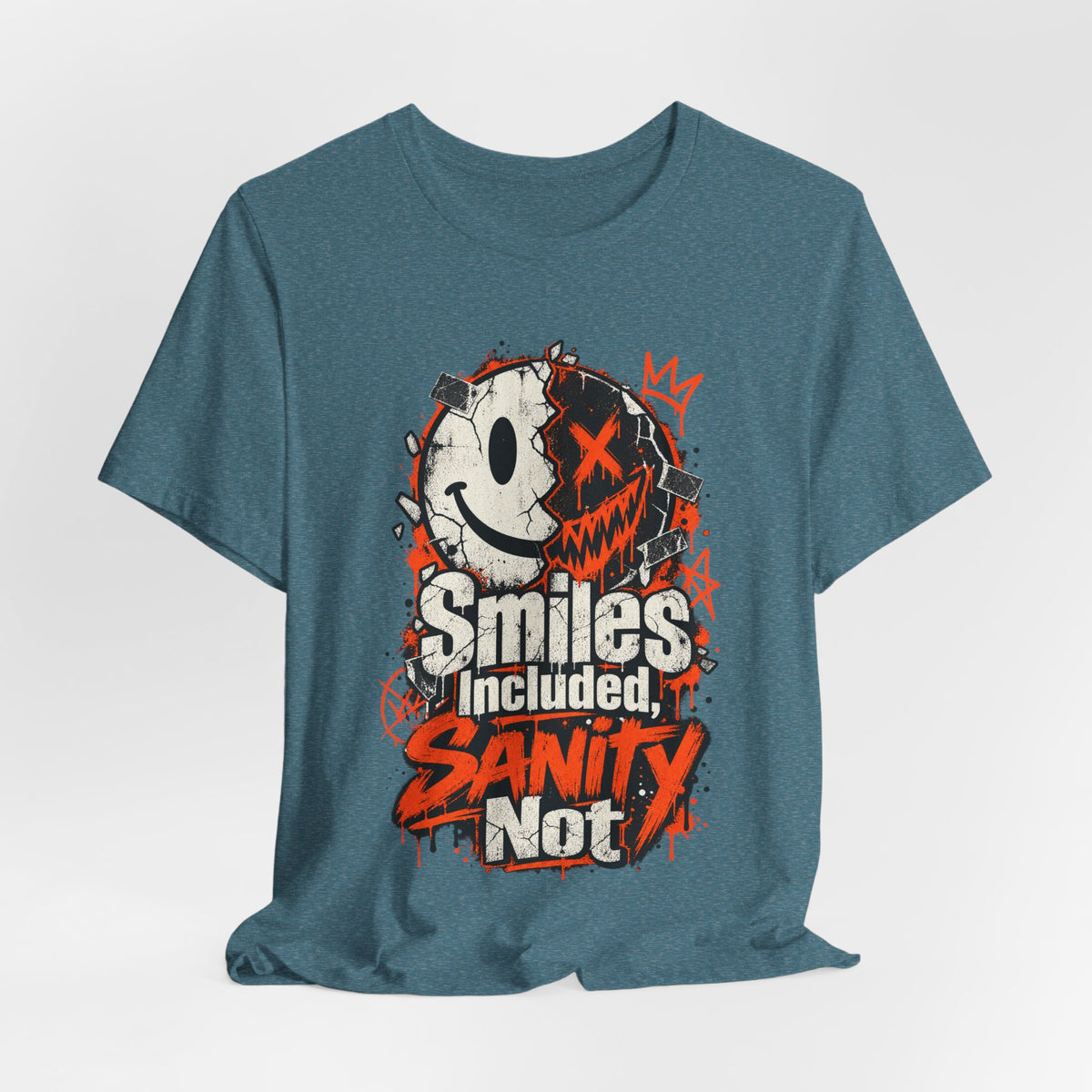 Smiles Included, Sanity Not Funny Sarcastic T-Shirt