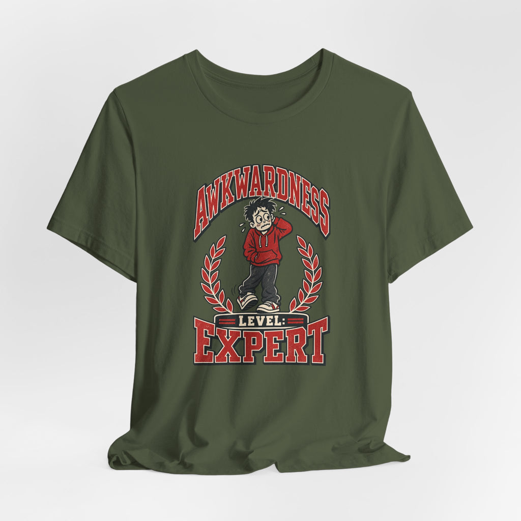 Awkwardness Level: Expert Funny Introvert T-Shirt