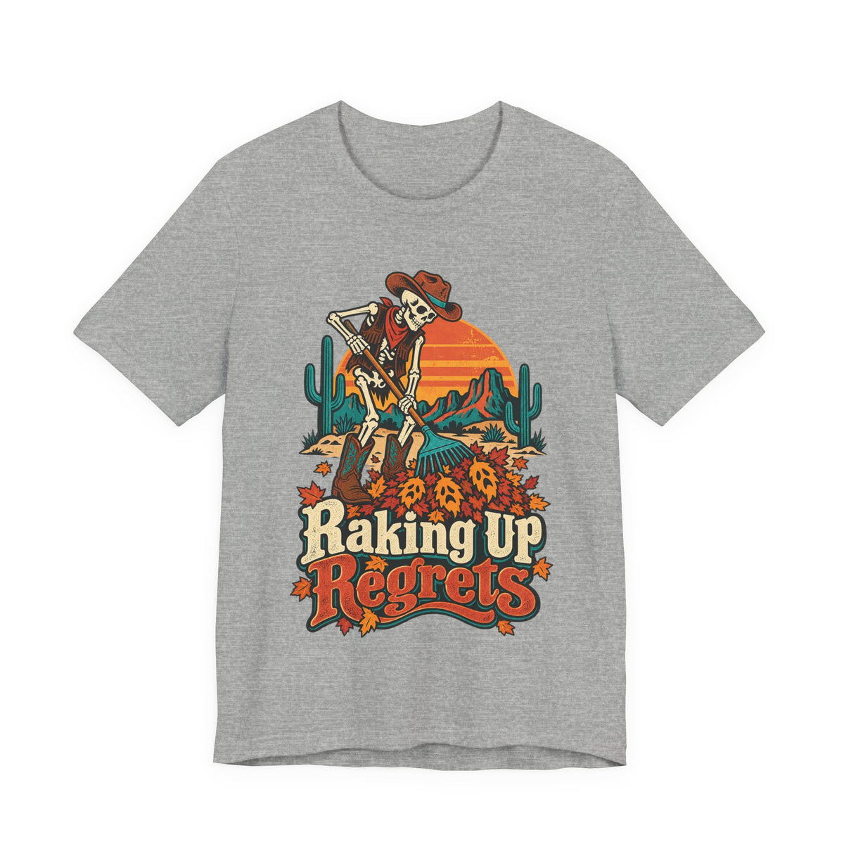 Raking Up Regrets Funny Autumn T-Shirt
