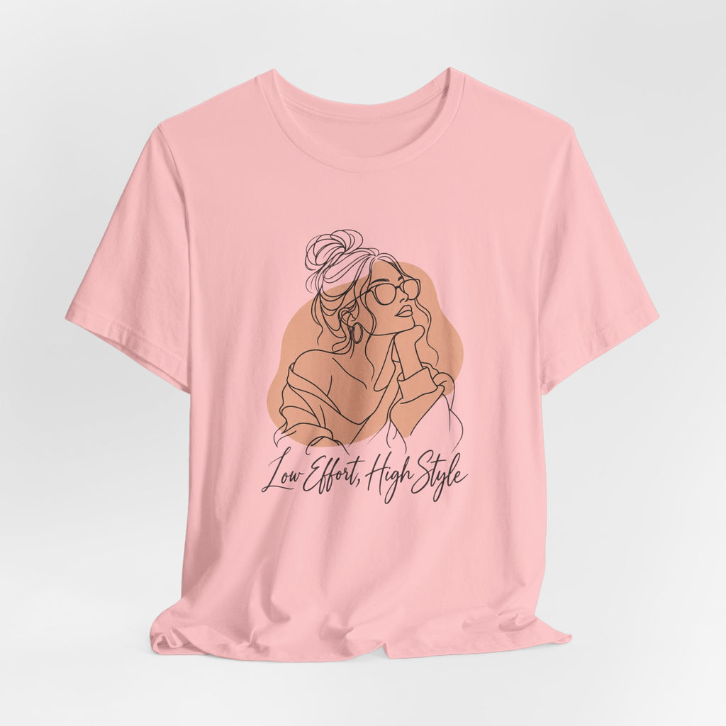 Low Effort, High Style Funny Minimalist T-Shirt