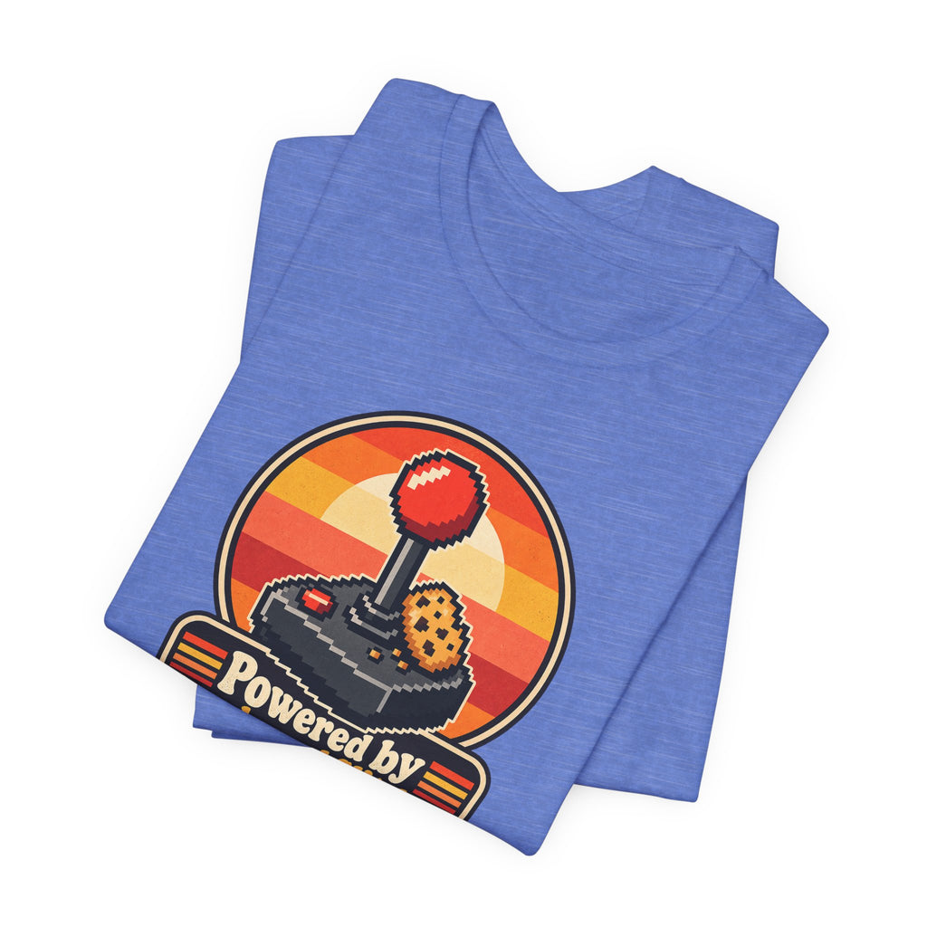 Powered by Snacks and Glitches Funny Gamer T-Shirt