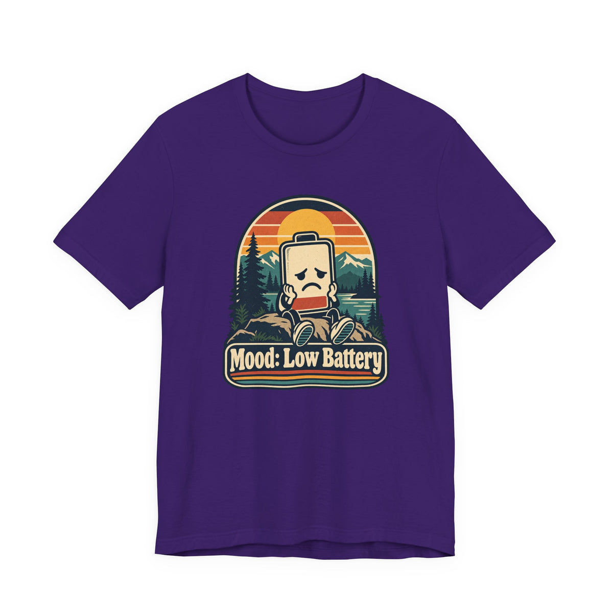 Mood: Low Battery Funny Tech T-Shirt