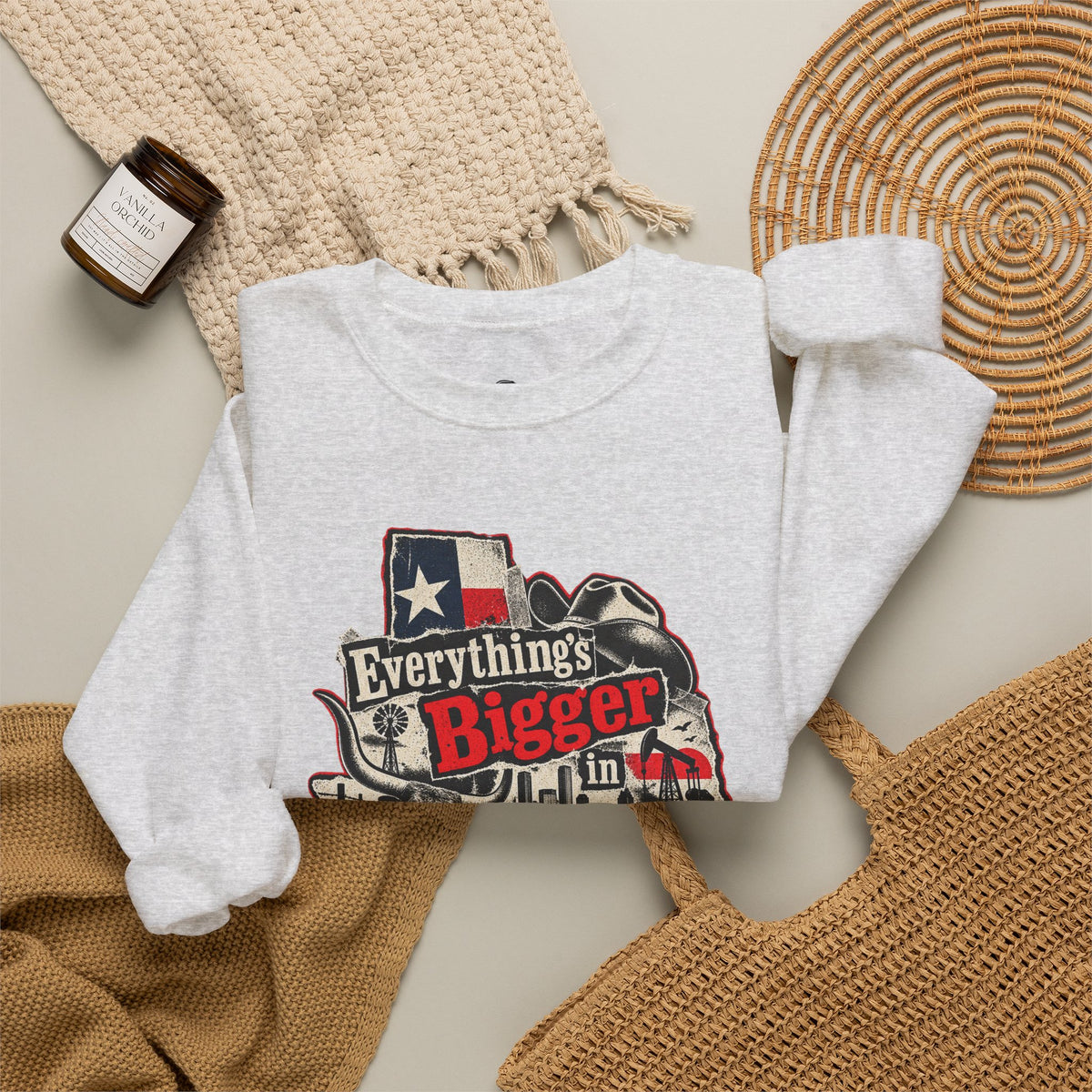 Everything's Bigger in Texas Funny Texan Pride Sweatshirt