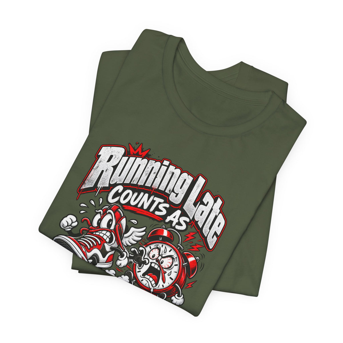Running Late Counts As Cardio Funny Fitness T-Shirt