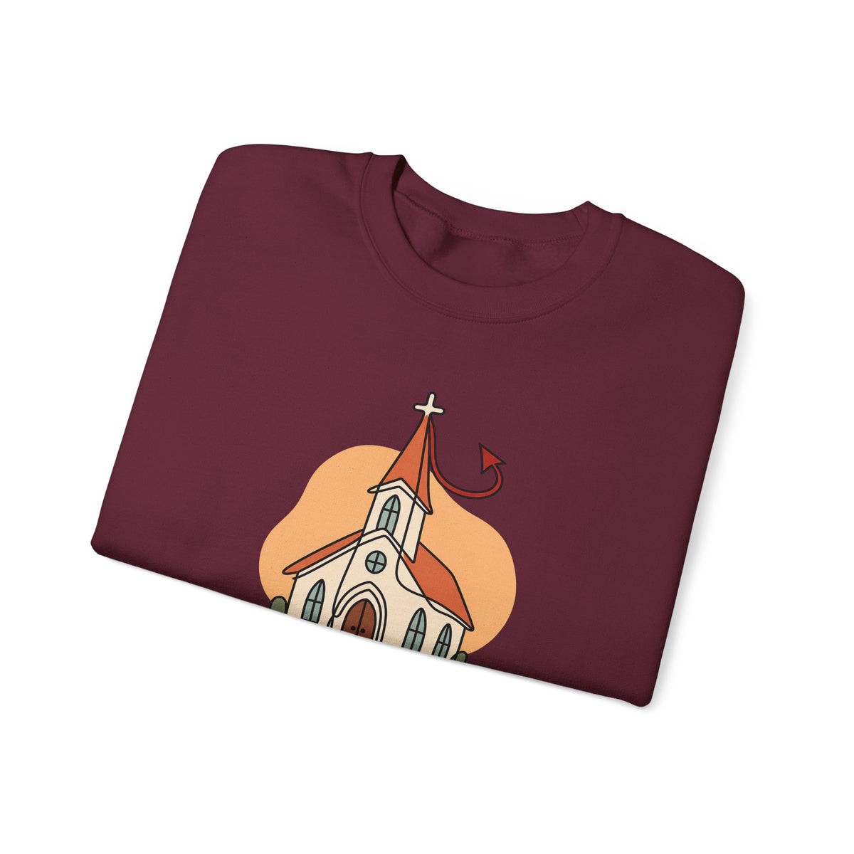 Today’s Schedule: Hell No Funny Christian Humor Sweatshirt
