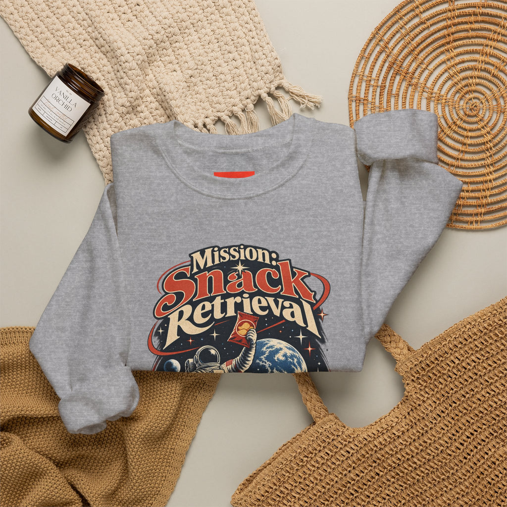 Mission: Snack Retrieval Funny Parent Humor Sweatshirt