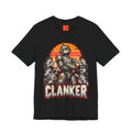 CLANKER Funny General Distressed Print T-Shirt