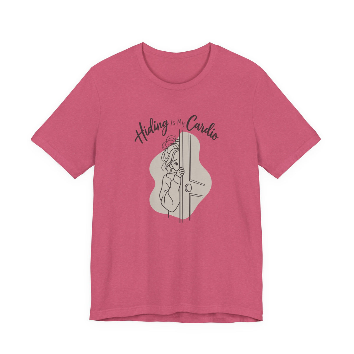 Hiding Is My Cardio Funny Introvert T-Shirt