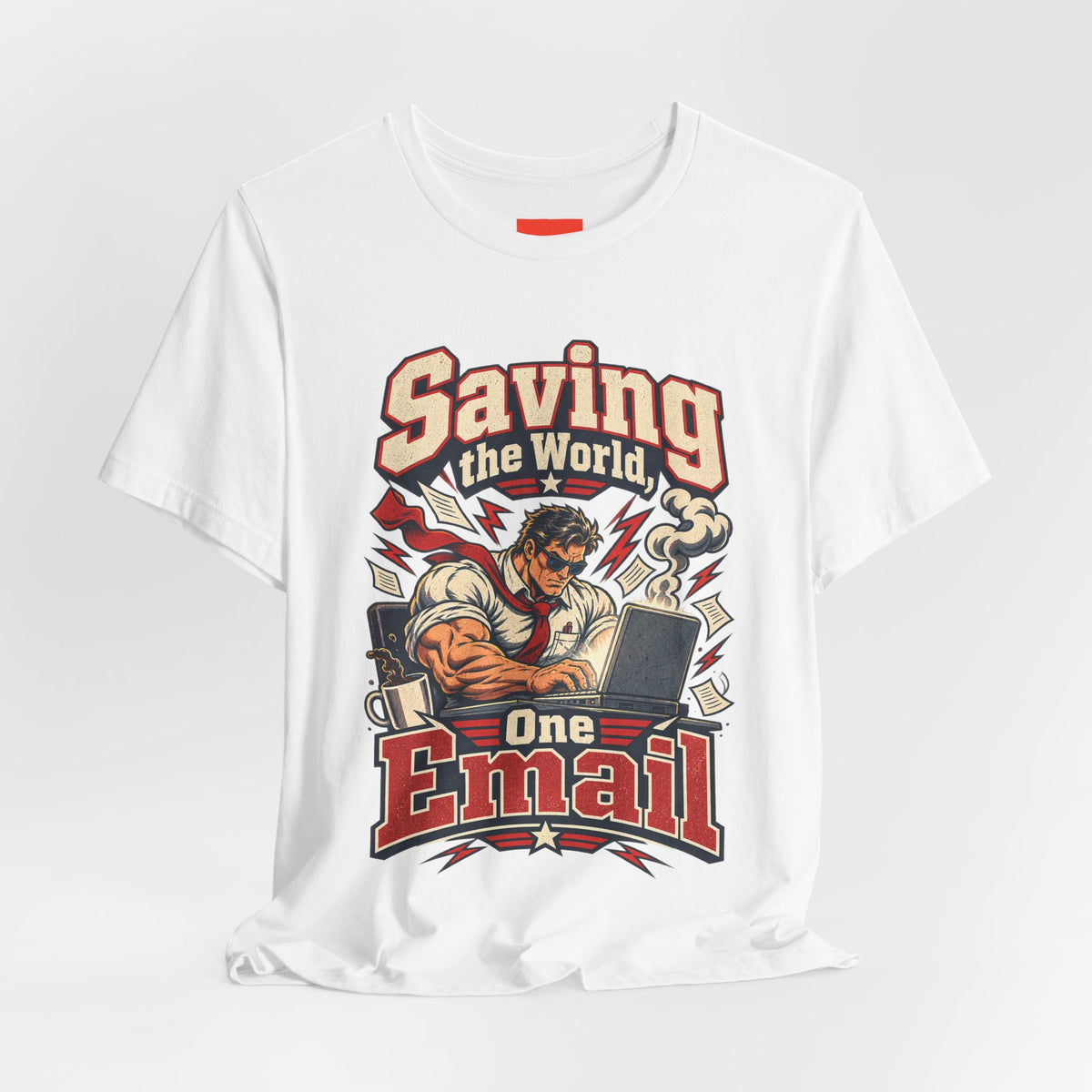 Saving the World, One Email Funny Programmer T-Shirt