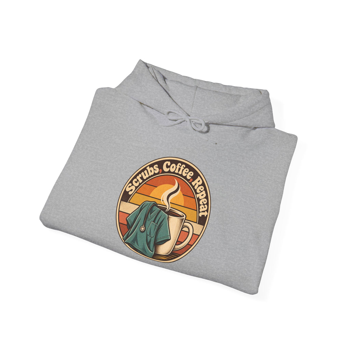 Scrubs, Coffee, Repeat Funny Nurse Hoodie