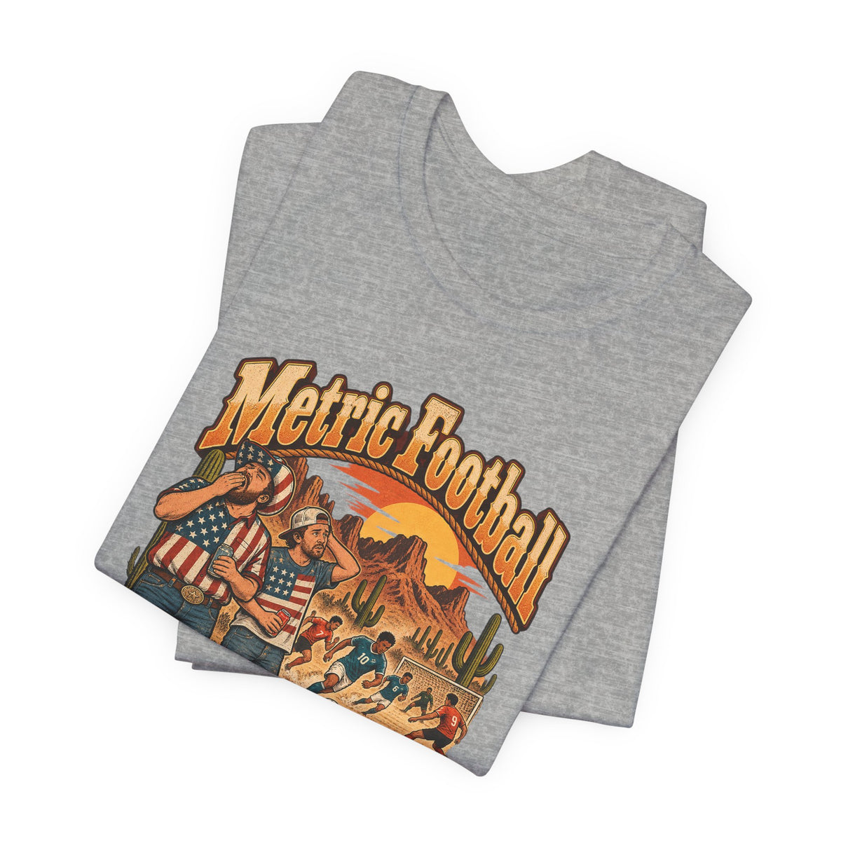 Metric Football Funny Western Ranch T-Shirt