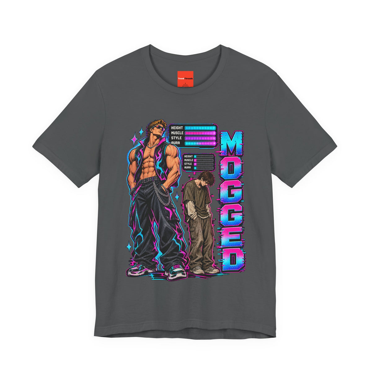 MOGGED Funny Y2K Graphic T-Shirt