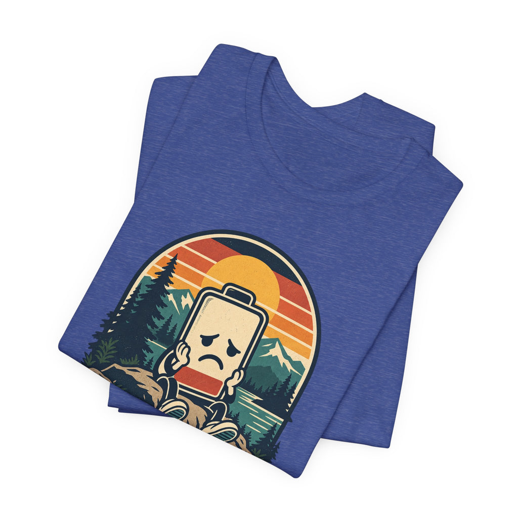 Mood: Low Battery Funny Tech T-Shirt