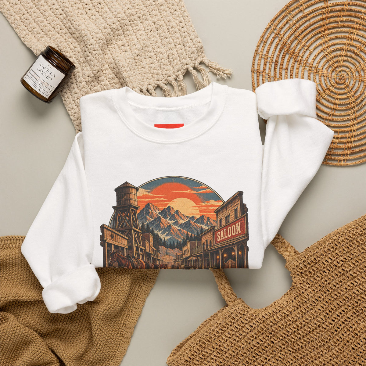 The Good 'Ol Days Funny Western Ranch Sweatshirt