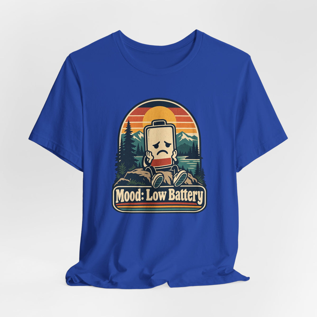 Mood: Low Battery Funny Tech T-Shirt