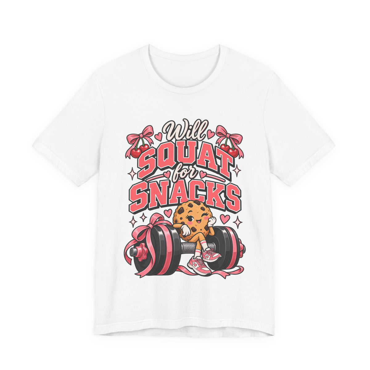 Will Squat for Snacks Funny Fitness T-Shirt