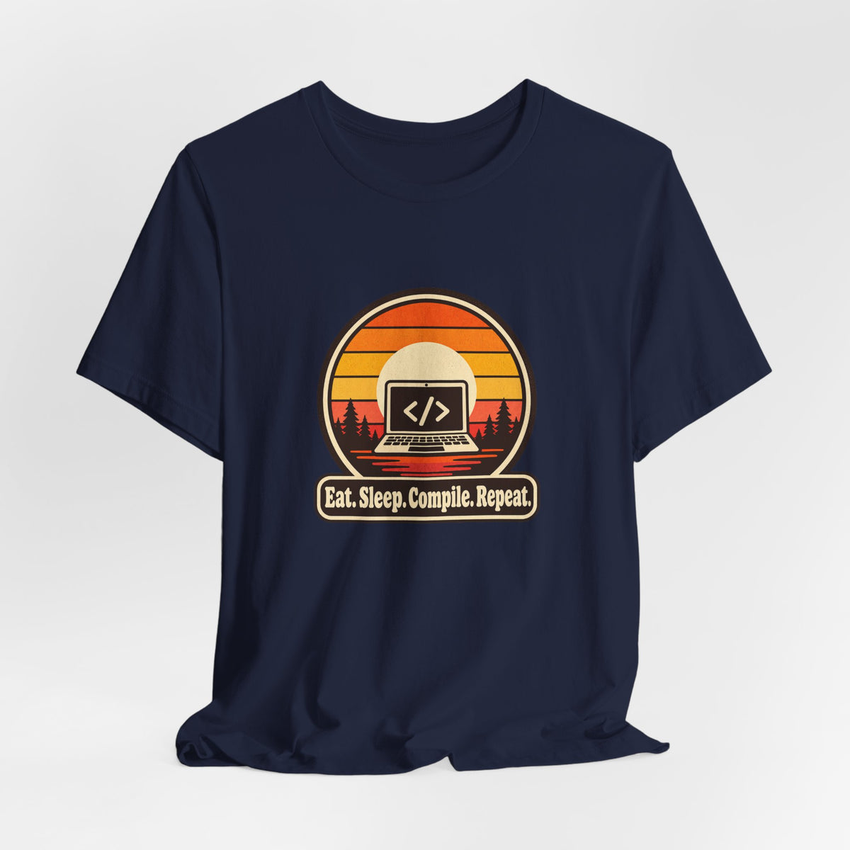Eat Sleep Compile Repeat Funny Programmer T-Shirt