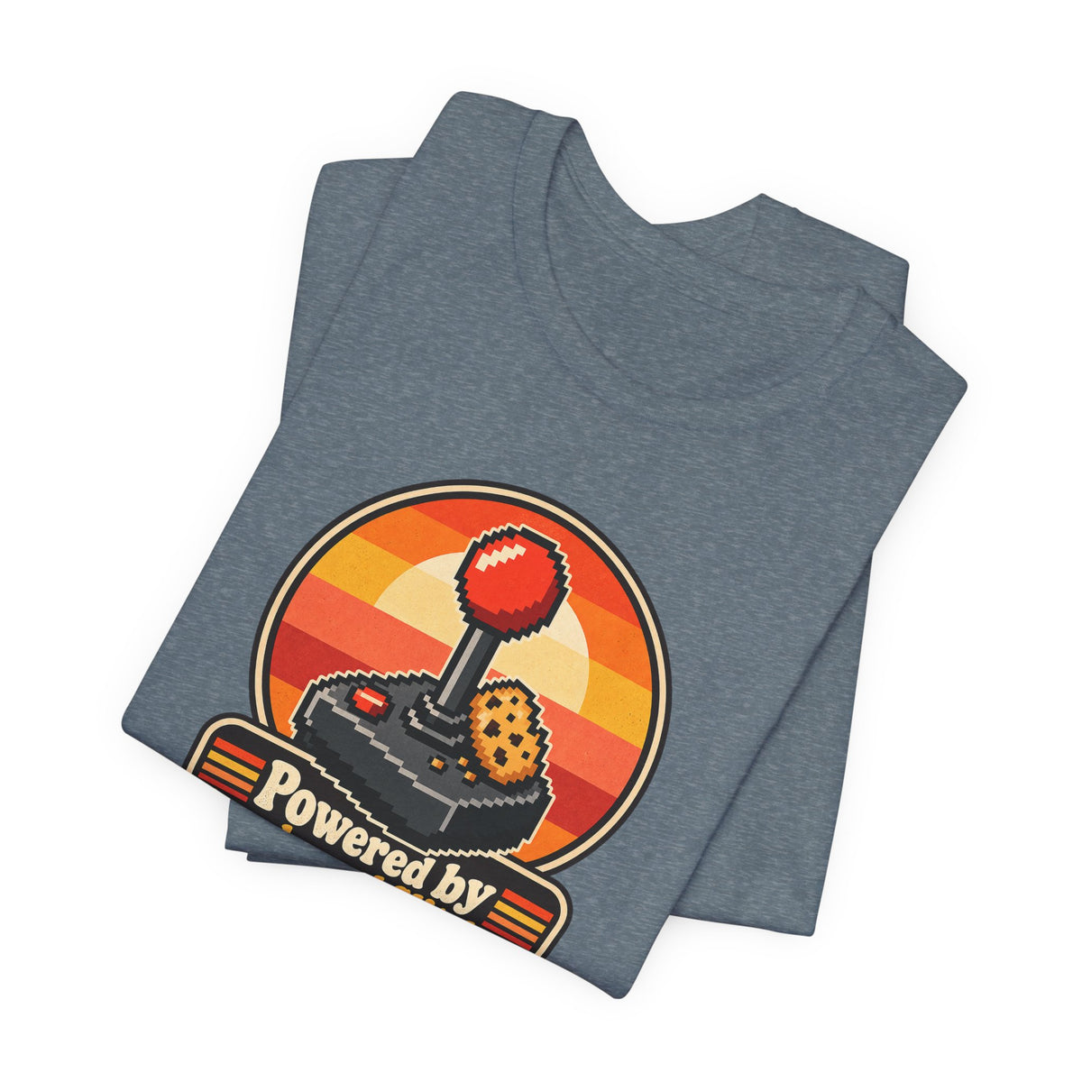 Powered by Snacks and Glitches Funny Gamer T-Shirt