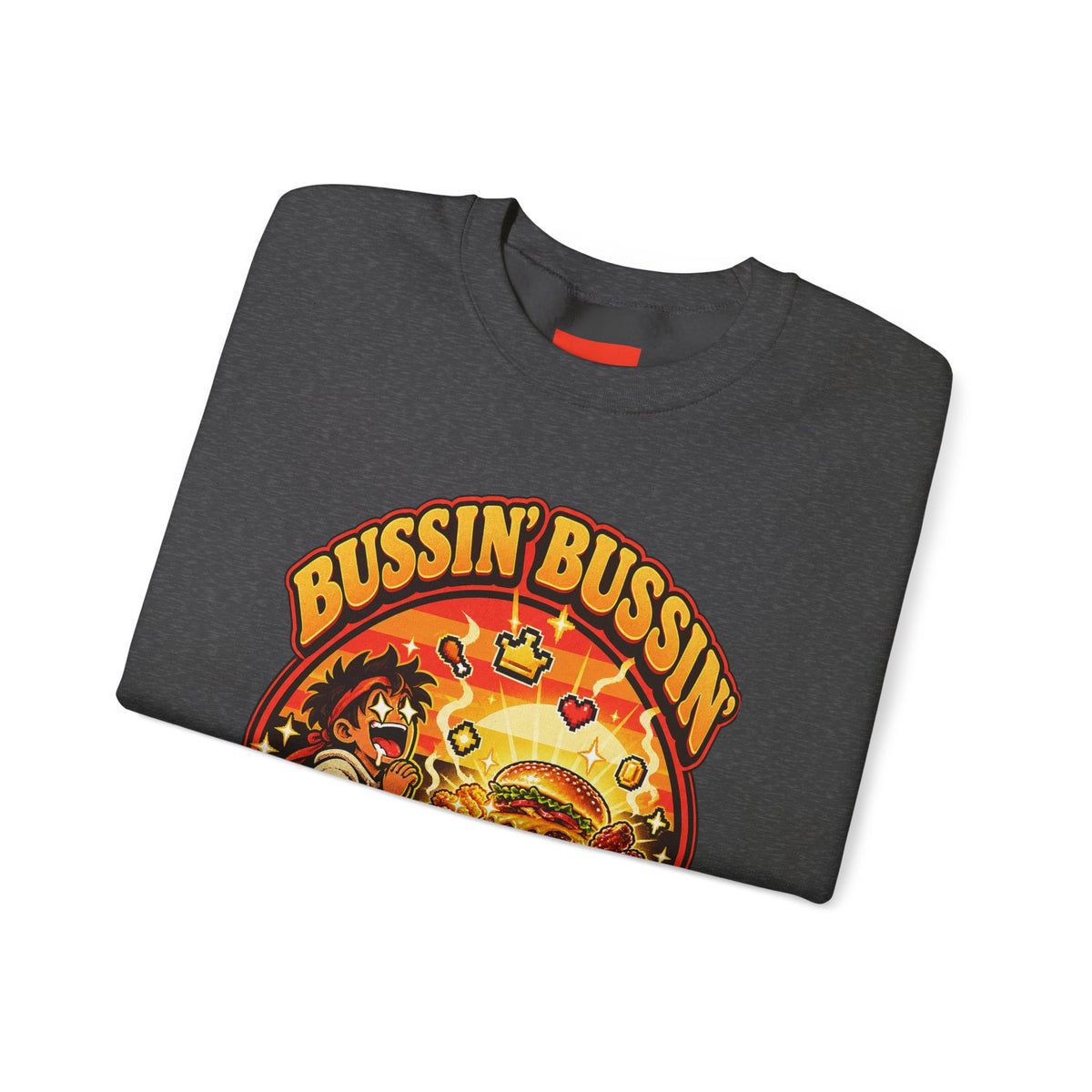 Bussin’ Bussin’ Funny Retro Vintage Sweatshirt