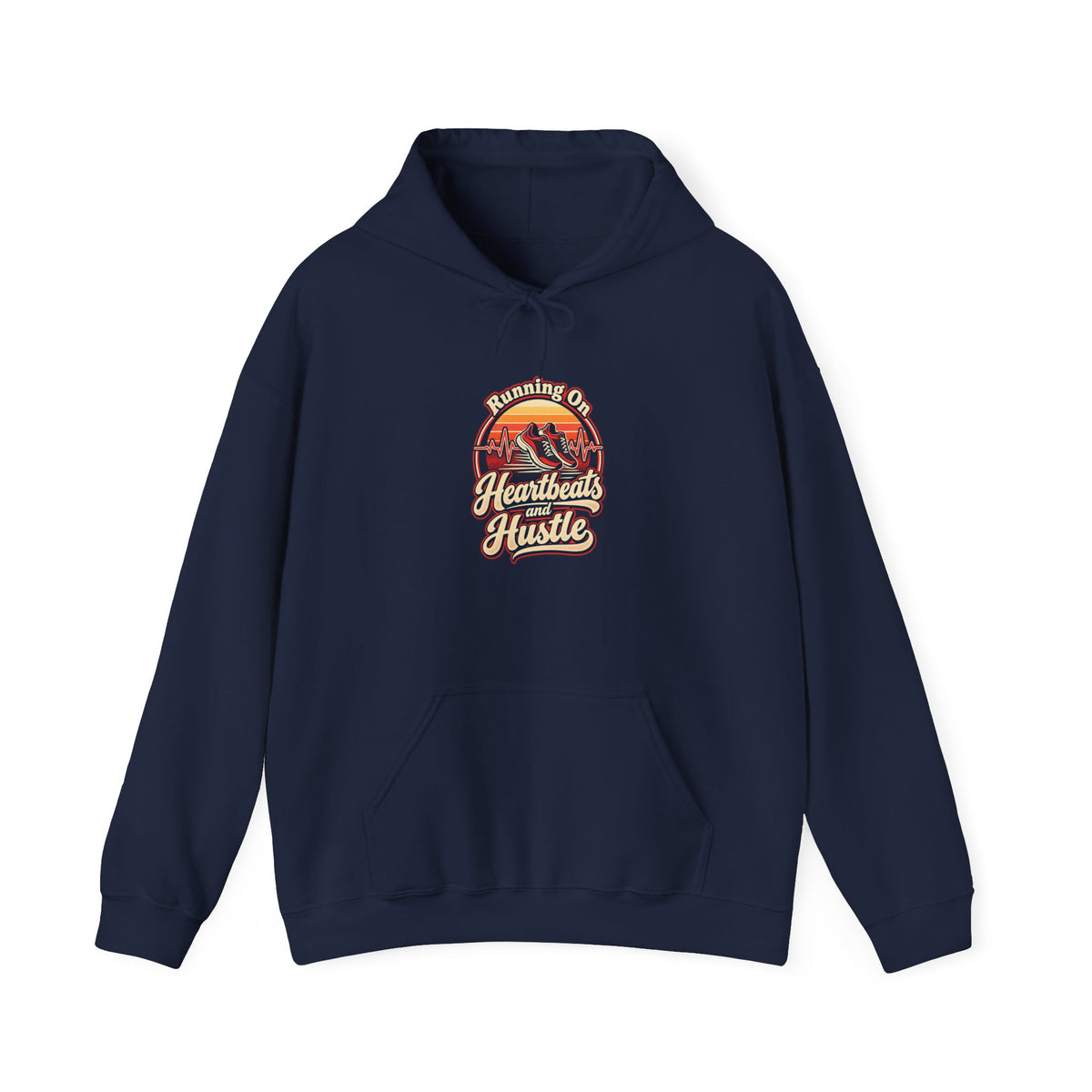 Running On Heartbeats and Hustle Funny Nurse Hoodie