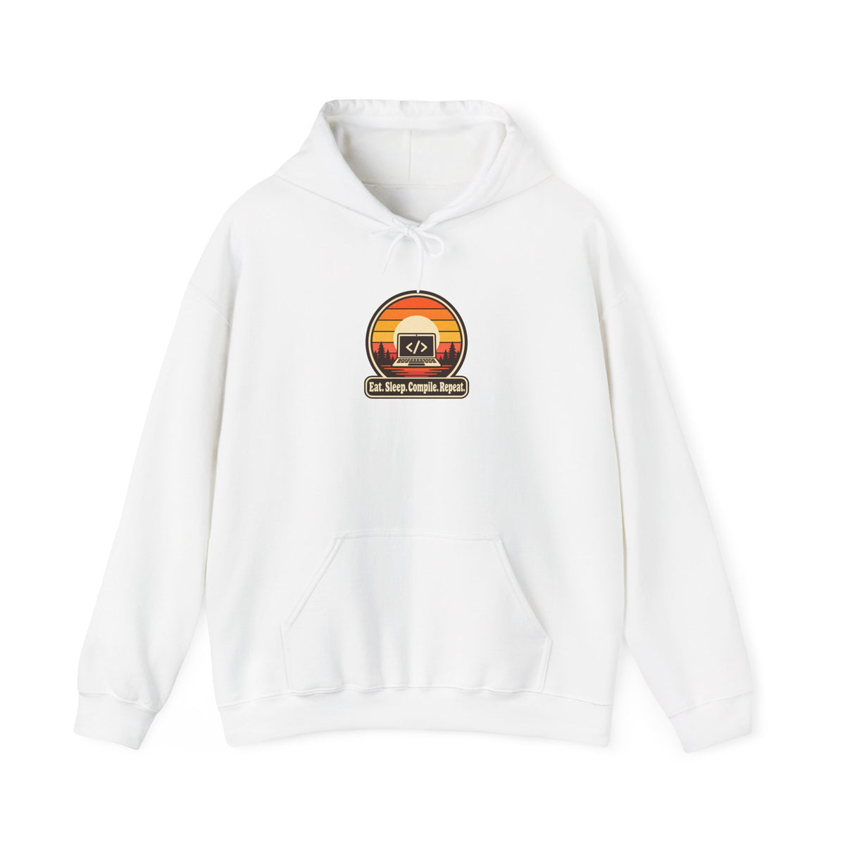 Eat Sleep Compile Repeat Funny Programmer Hoodie