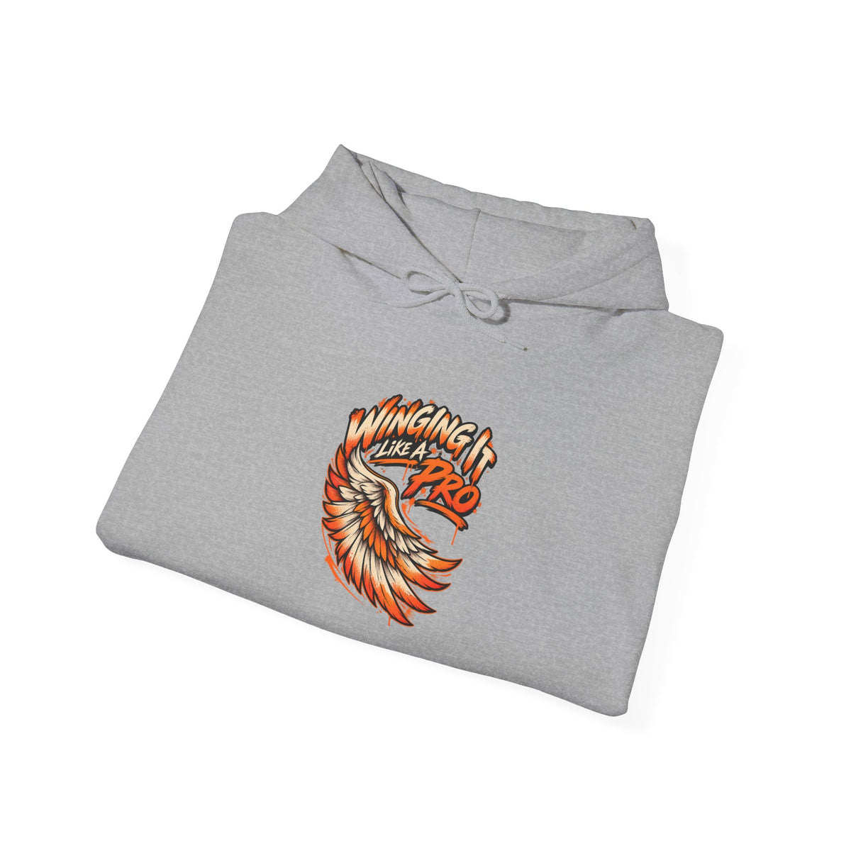 Winging It Like A Pro Funny Self-Deprecation Hoodie