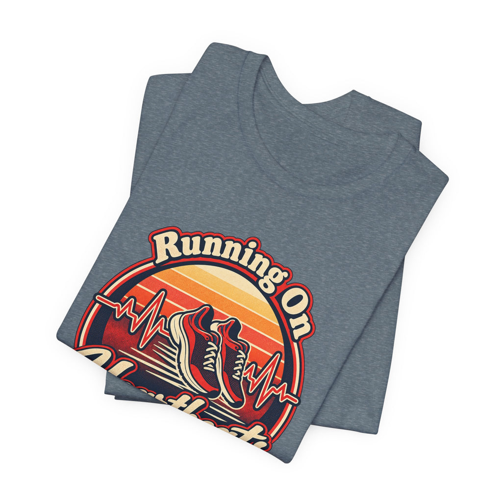 Running On Heartbeats and Hustle Funny Nurse T-Shirt
