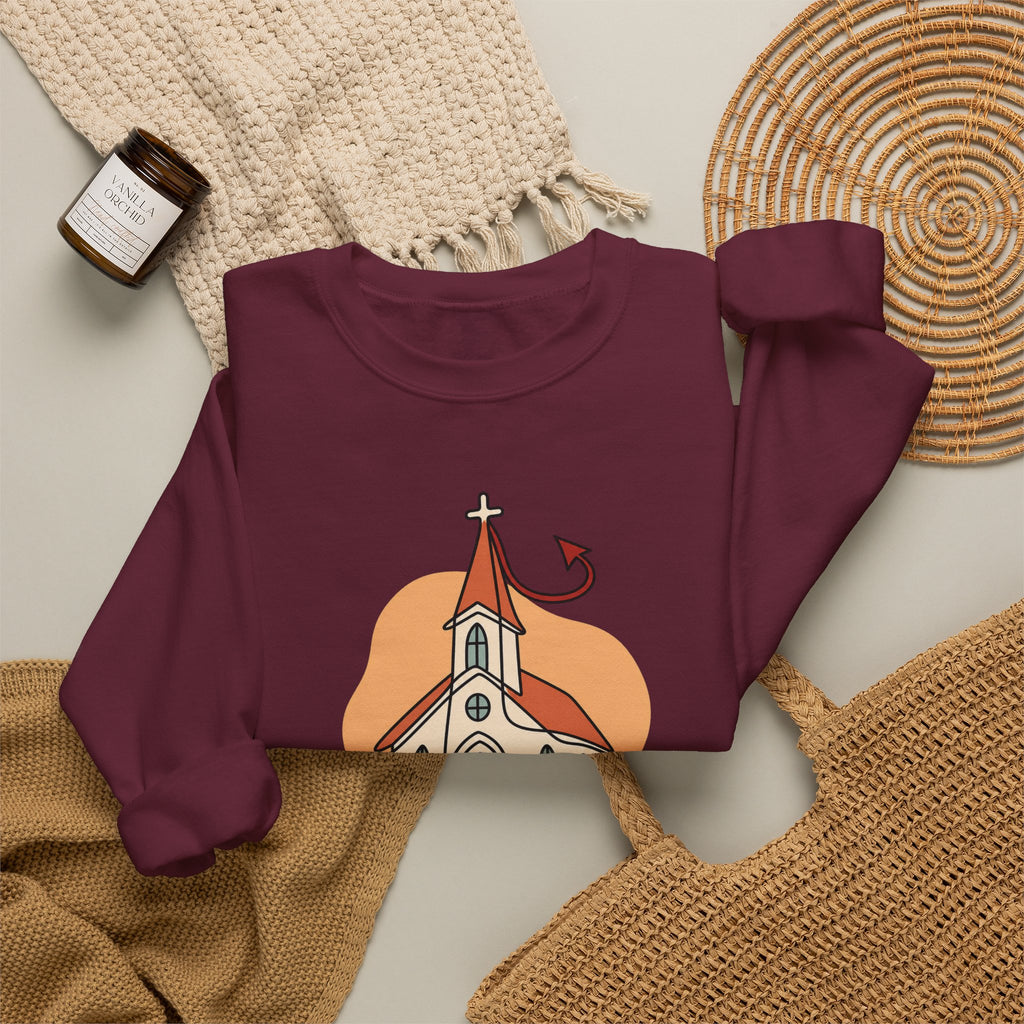 Today’s Schedule: Hell No Funny Christian Humor Sweatshirt