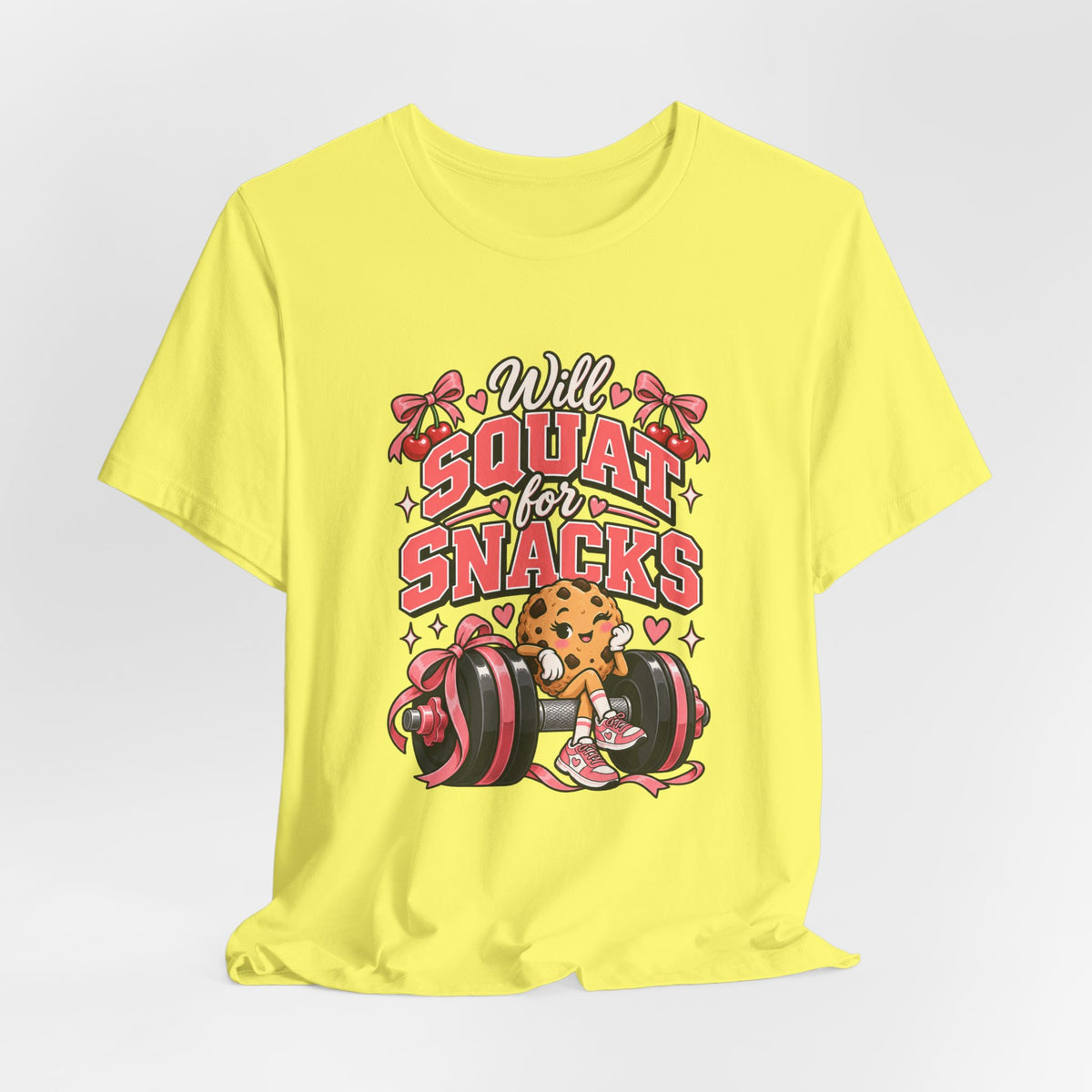 Will Squat for Snacks Funny Fitness T-Shirt