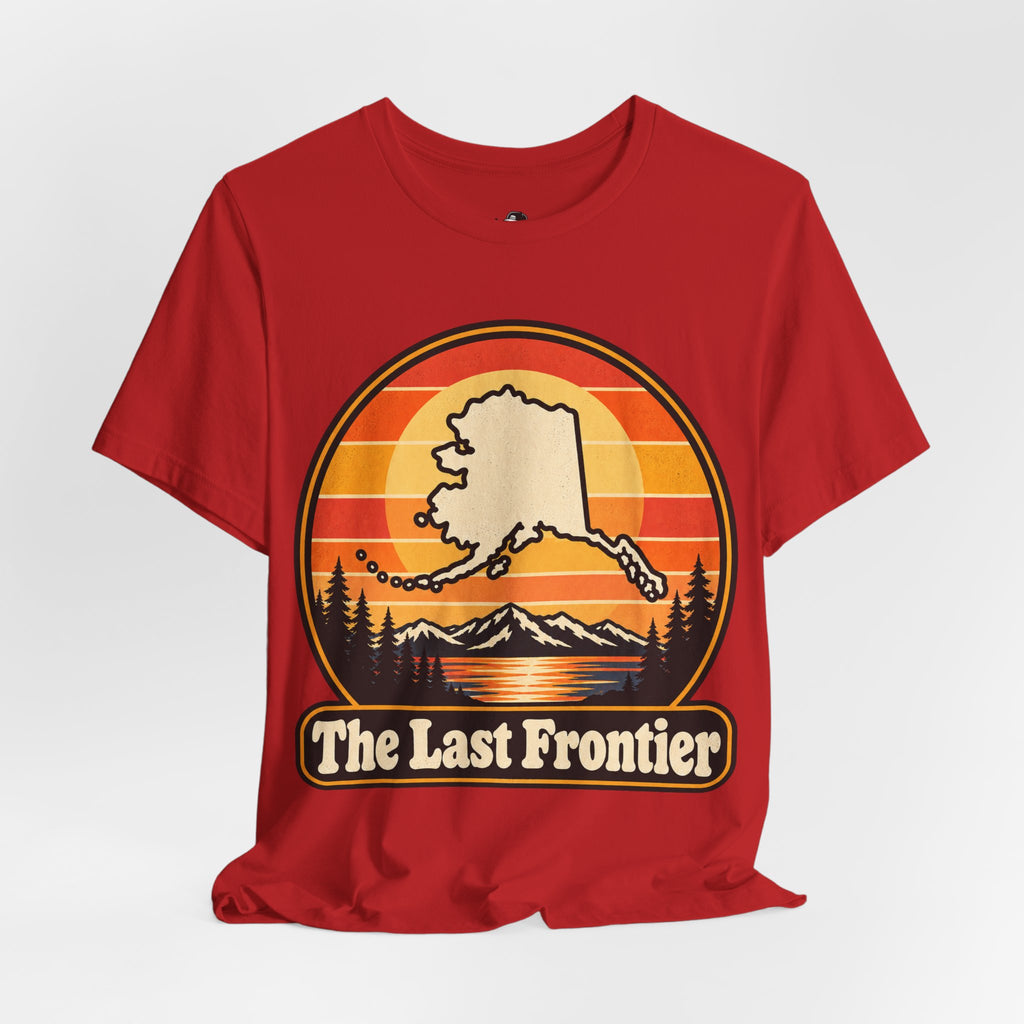 The Last Frontier Funny Minimalist Typography T-Shirt