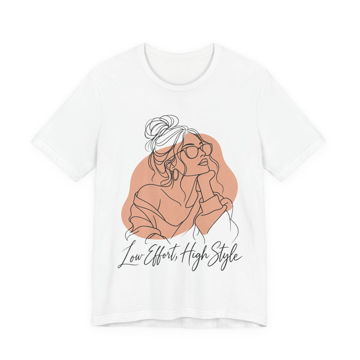 Low Effort, High Style Funny Minimalist T-Shirt